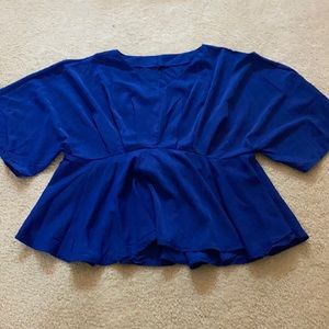 Royal blue blouse